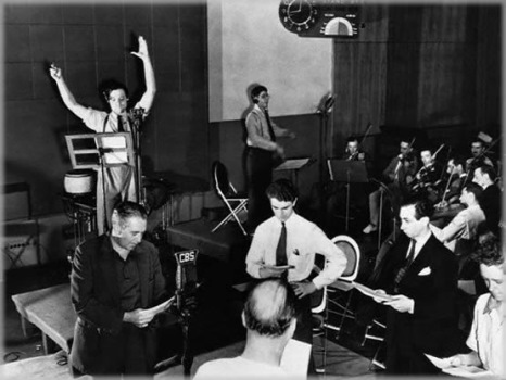 orson welles and the cast of mercury theater on the air
